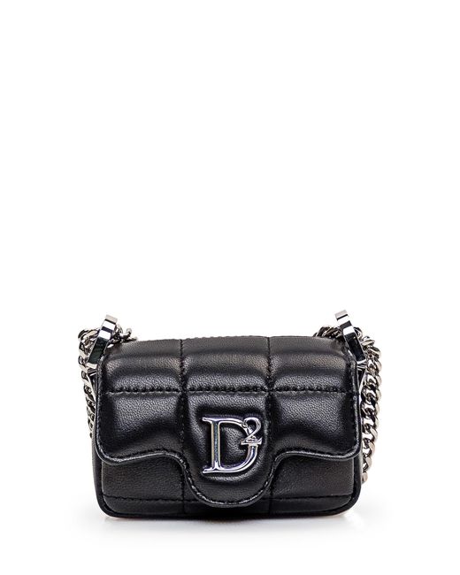 DSquared² Black Leather Mini Bag