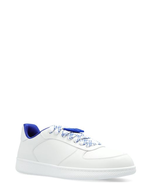 Burberry White Terrace Low-Top Sneakers for men