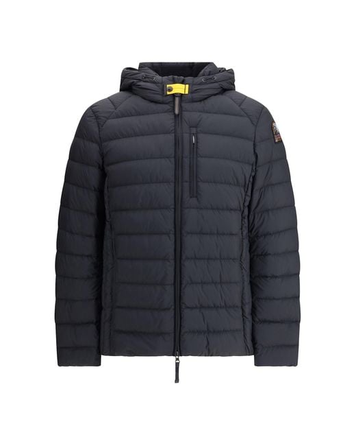 Parajumpers Blue Last Minute Hooded Down Jacket for men