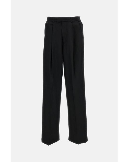 Givenchy Black Double Pleat Trousers for men