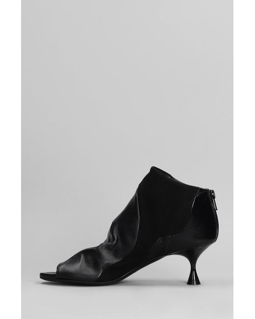 Marc Ellis Black Vortex High Heels Ankle Boots