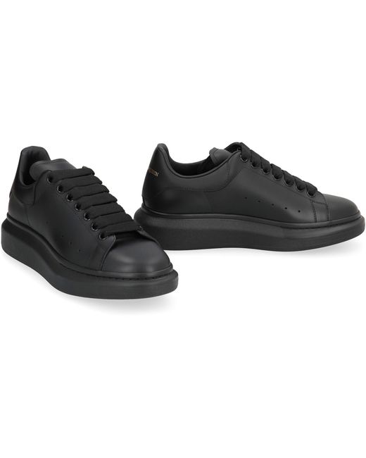 McQ Alexander McQueen Black Leather Chunky Sneakers Calf for men