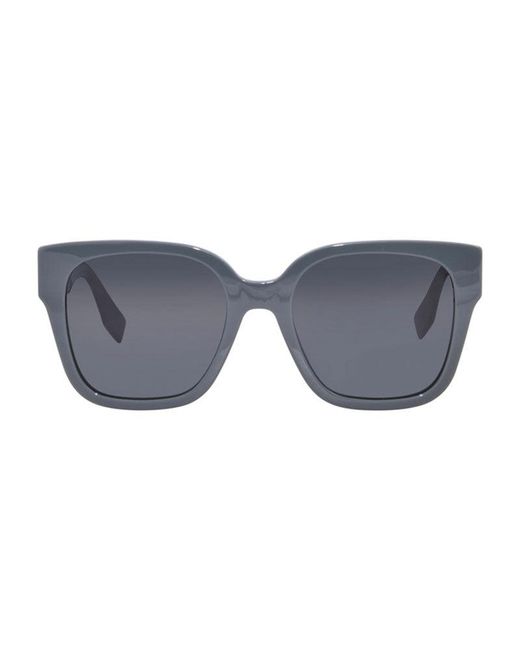 Fendi Gray Sunglasses Square Full Rim, Transparent Frame And Lens Fe40063I20A