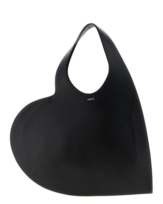 Coperni Black 'Double Heart' Shoulder Bag