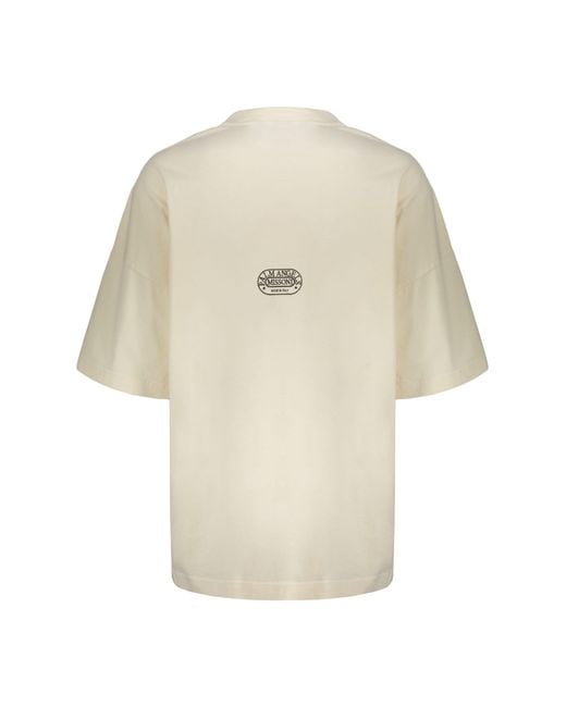 Palm Angels White X Missoni Cotton T-Shirt for men