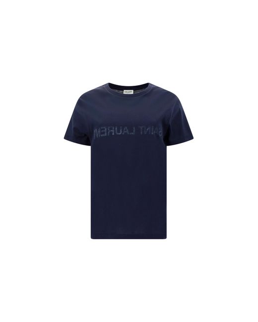 Saint Laurent Blue T-shirt for men