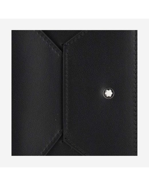 Montblanc Black Passport Case Meisterstück Selection Soft for men