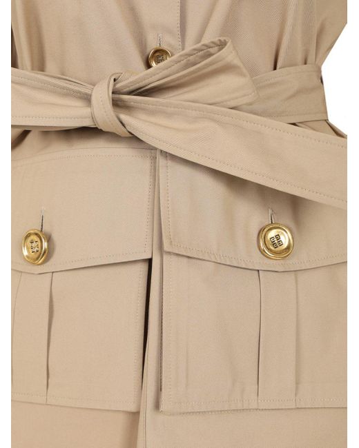 Givenchy Poplin Safari Dress Dresses in Natural | Lyst