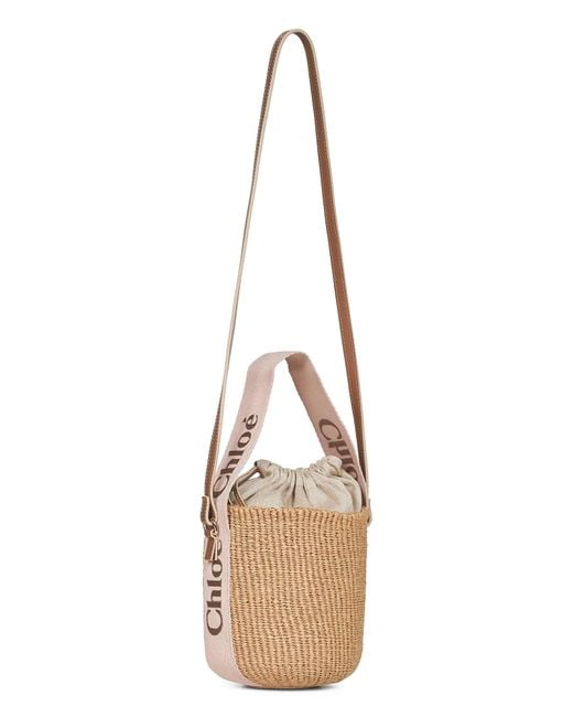 Chloé Natural Chloé Woody Small Basket Bag