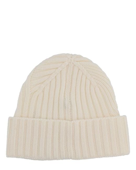 Jacquemus Natural The Tourni Cap Cashmere Merino Wool Hat