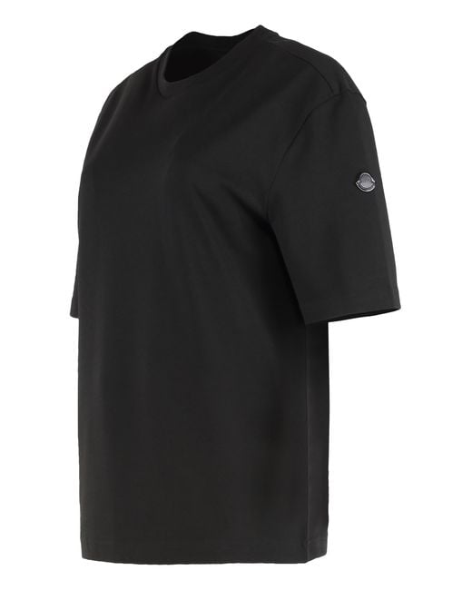 Moncler Black Cotton T-Shirt T-Shirts & Jerseys