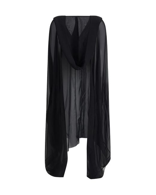 Rick Owens Black Kaftan Dress