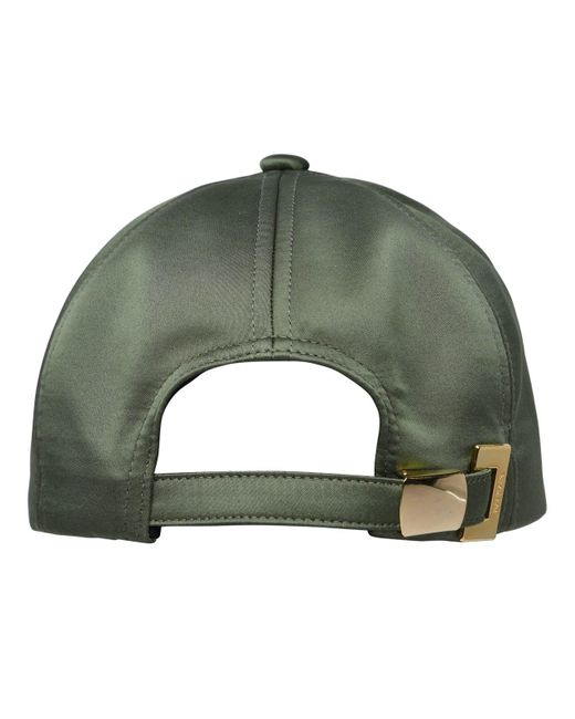 Balmain Green Polyester Hat for men