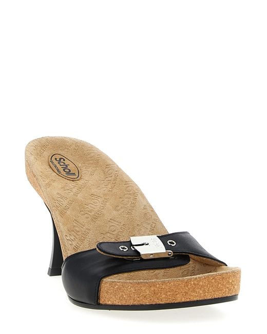 Balenciaga Metallic X Scholl Sandals Calfskin Leather (Bos Taurus)