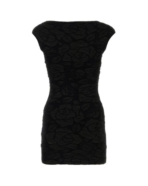 Blumarine Black Polyester Blend Mini Dress