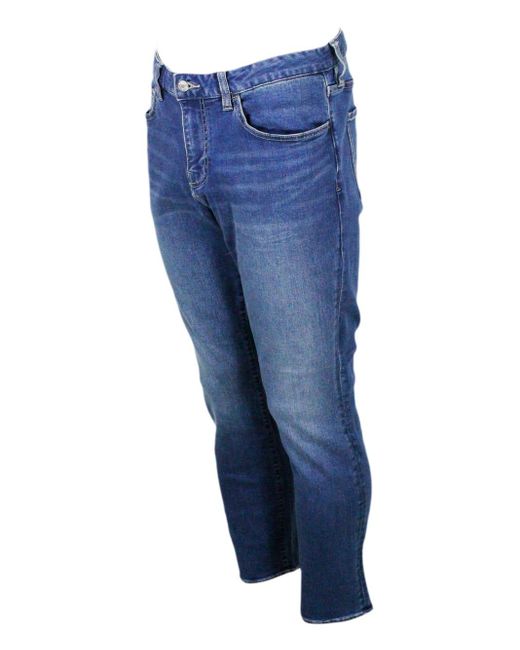 Armani Exchange Blue Skinny Jeans for men