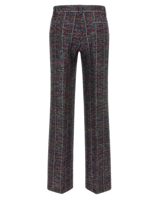 Missoni Gray Sequin Tartan Pants