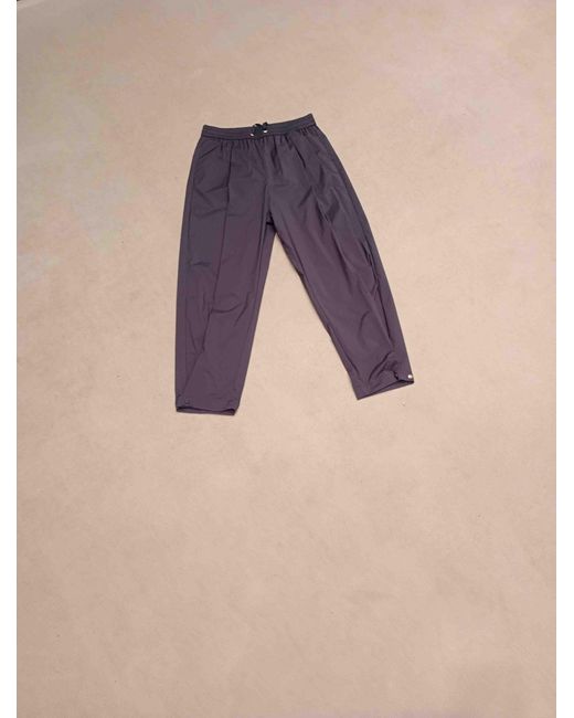 Herno Pink Pantalone Nylon Stretch Con Pant