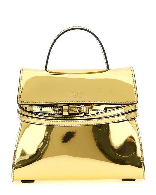 Moschino Metallic Tie Me Handbag