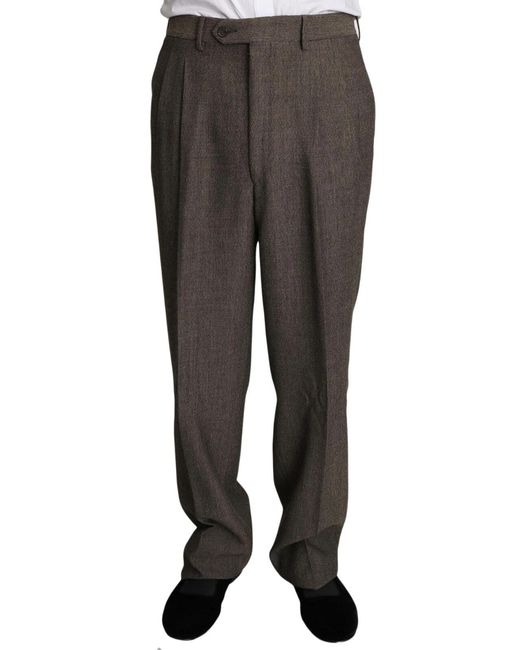 Dolce & Gabbana Black Single Breasted Wool Suit for men