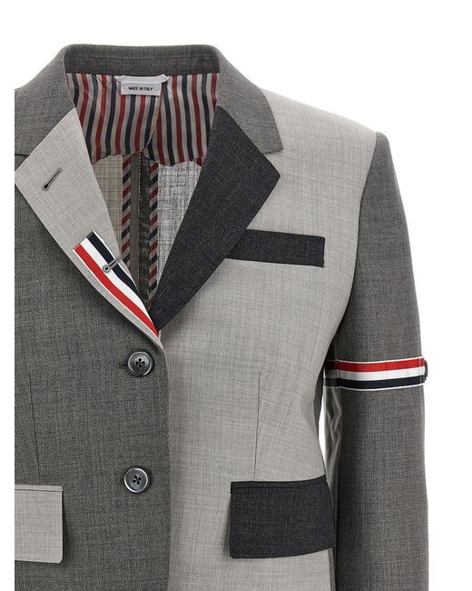 Thom Browne Gray Fun-Mix' Blazer