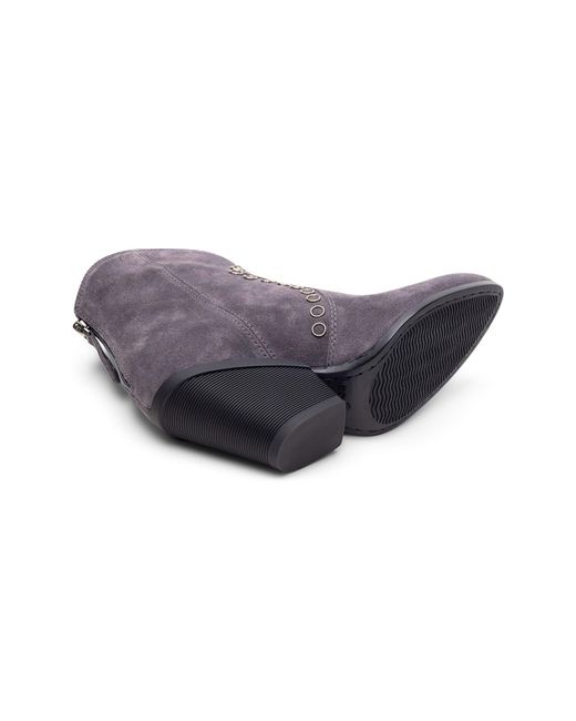 Hogan Purple Eyelet-Embellished Suede Boots