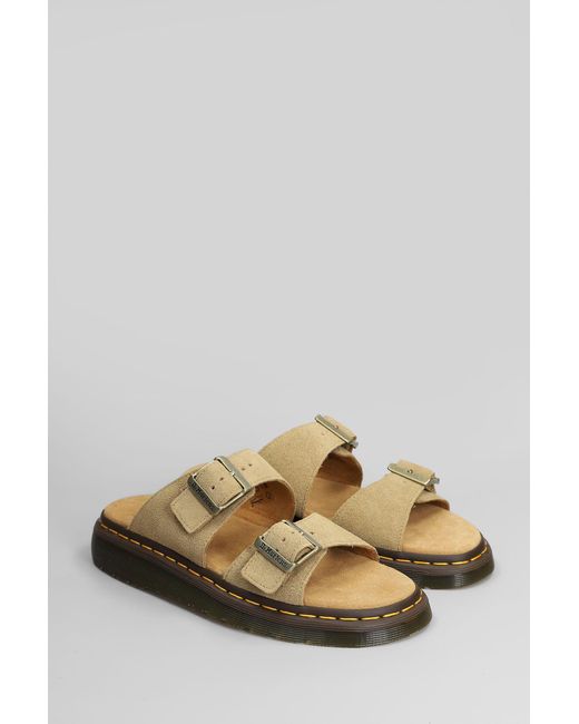 Dr. Martens Natural Josef Slipper-mule In Beige Suede for men