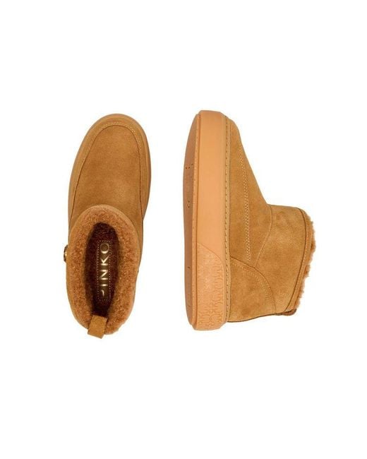 Pinko Brown Boots Footwear