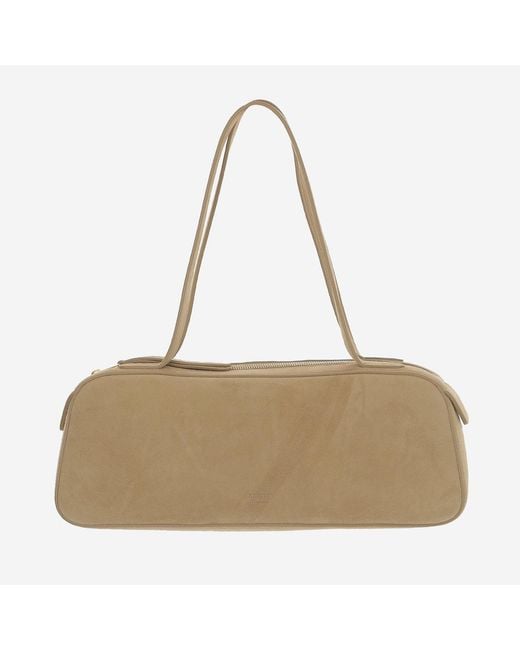 Khaite Natural Simona Shoulder Bag Kid Leather (Suede)