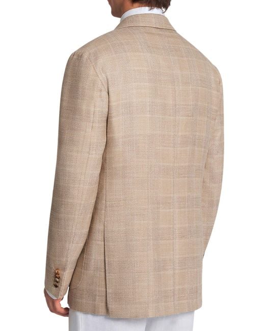 Kiton Natural Jacket Cashmere for men