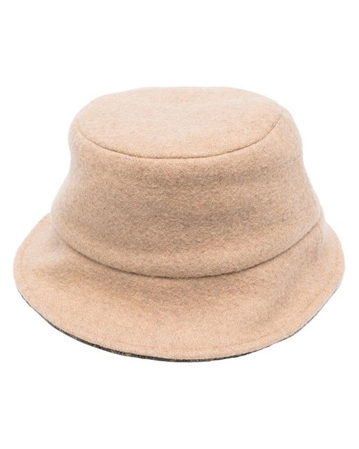 Fendi Natural Felted Wool-Silk Bucket Hat