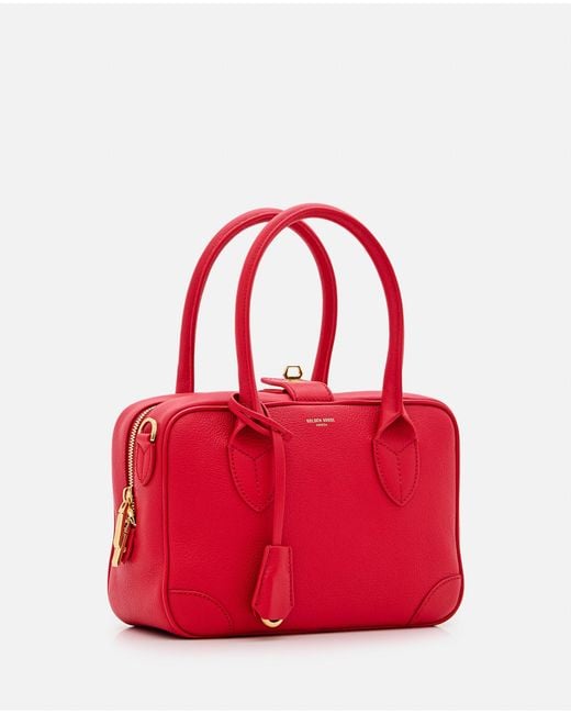 Golden Goose Deluxe Brand Red Waist Leather Handbag