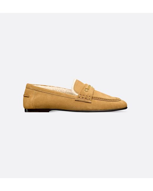 Dior Natural Leather Loafers Slip-On Shoe