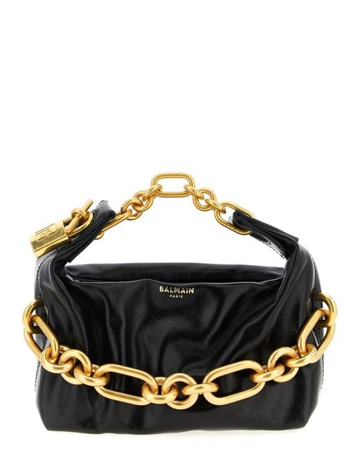 Balmain Black Sync Mini Handbag