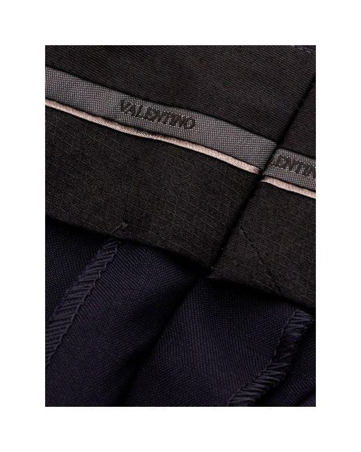 Valentino Blue Wool Dress Pants for men