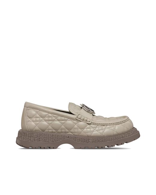 Dior Gray Buffalo Moccasins for men
