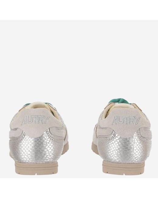 Autry Gray Sneakers Windspin Low Leather Trainers