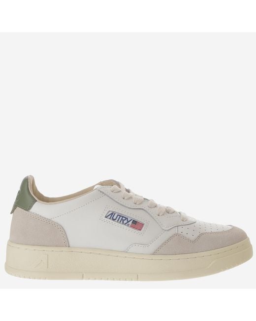 Autry Natural Sneakers Medalist Low Leather Trainers for men