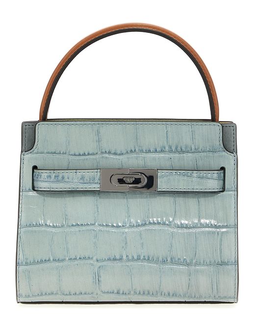 Tory Burch Blue Lee Radziwill Petite Hand Bags