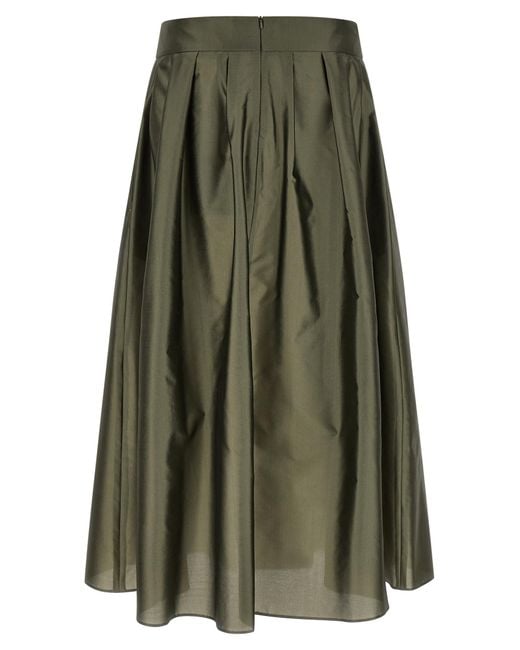 Max Mara Green Polyester Mini Skirt