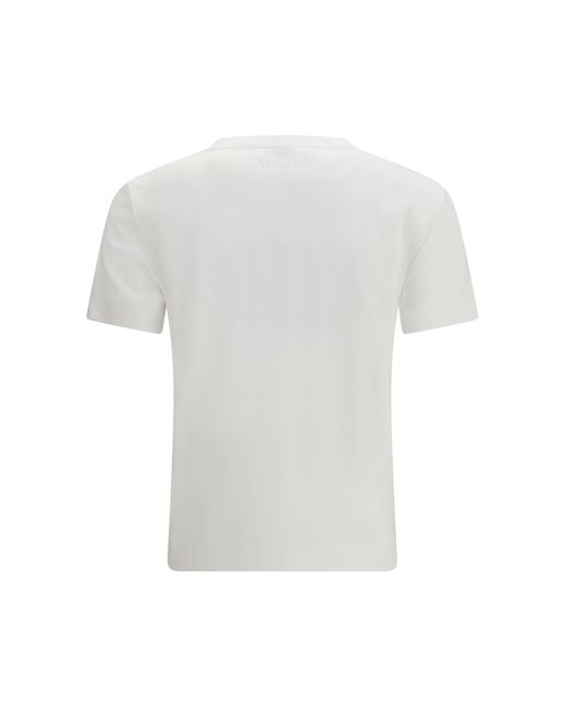 Max Mara Pure White Donata Cotton T-Shirt T-Shirts