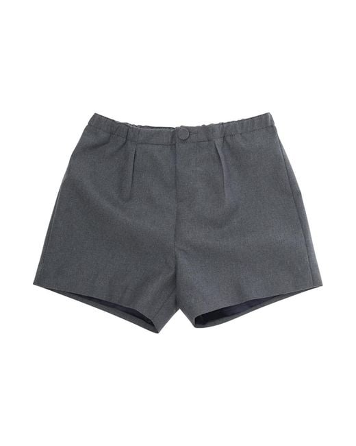 Gucci Gray Shorts With Elastic Waist Fabric