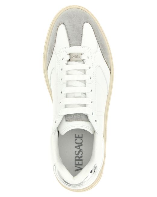 Versace White 'Greca Court' Sneakers for men