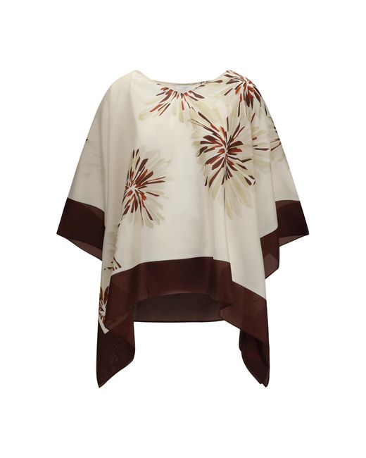 Brunello Cucinelli Natural Silk Blouse Shirt