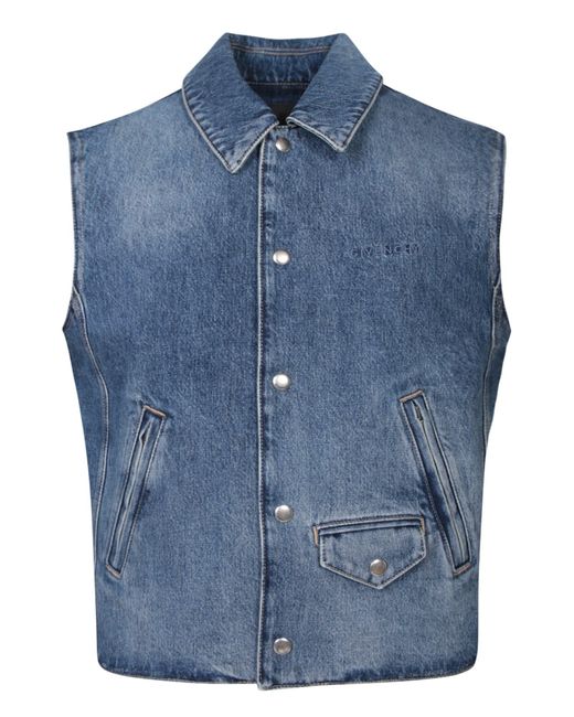 Givenchy Blue Enim Vest for men