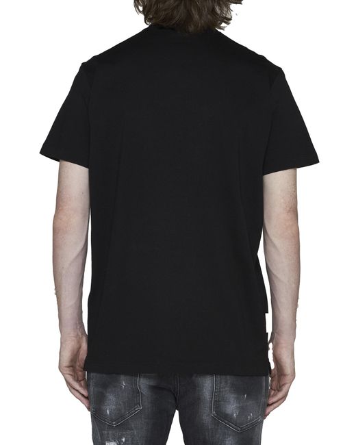 DSquared² Black Pac-man Cotton T-shirt for men