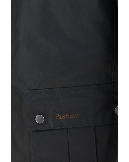 Barbour Gray Waxed Cotton Jacket Duke Wax for men