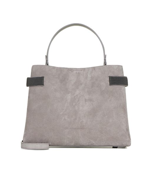 Brunello Cucinelli Gray Bags