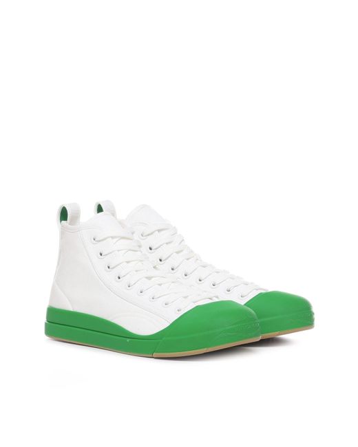 Bottega Veneta Green Vulcan Sneakers for men