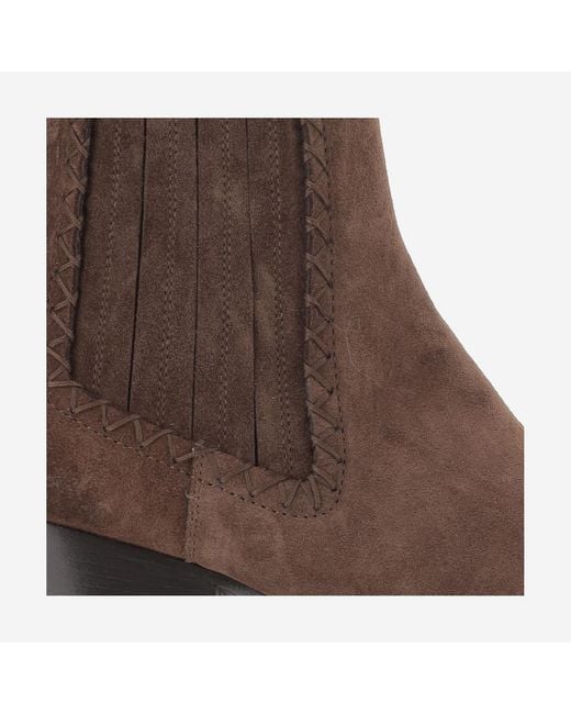 Sartore Brown Ankle Boots Mustang Suede